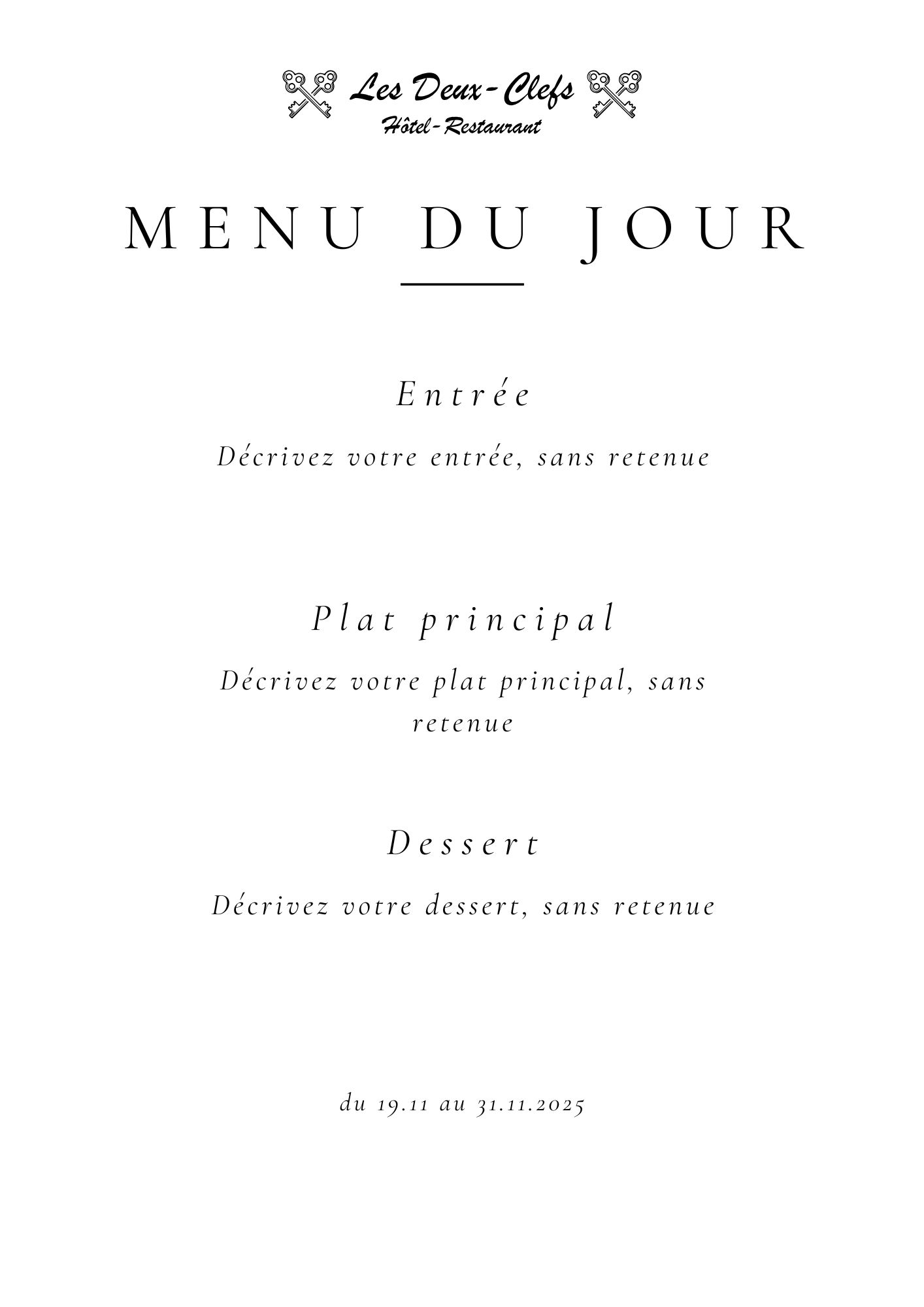 Menu du 18.11.2025 au 31.11.2025